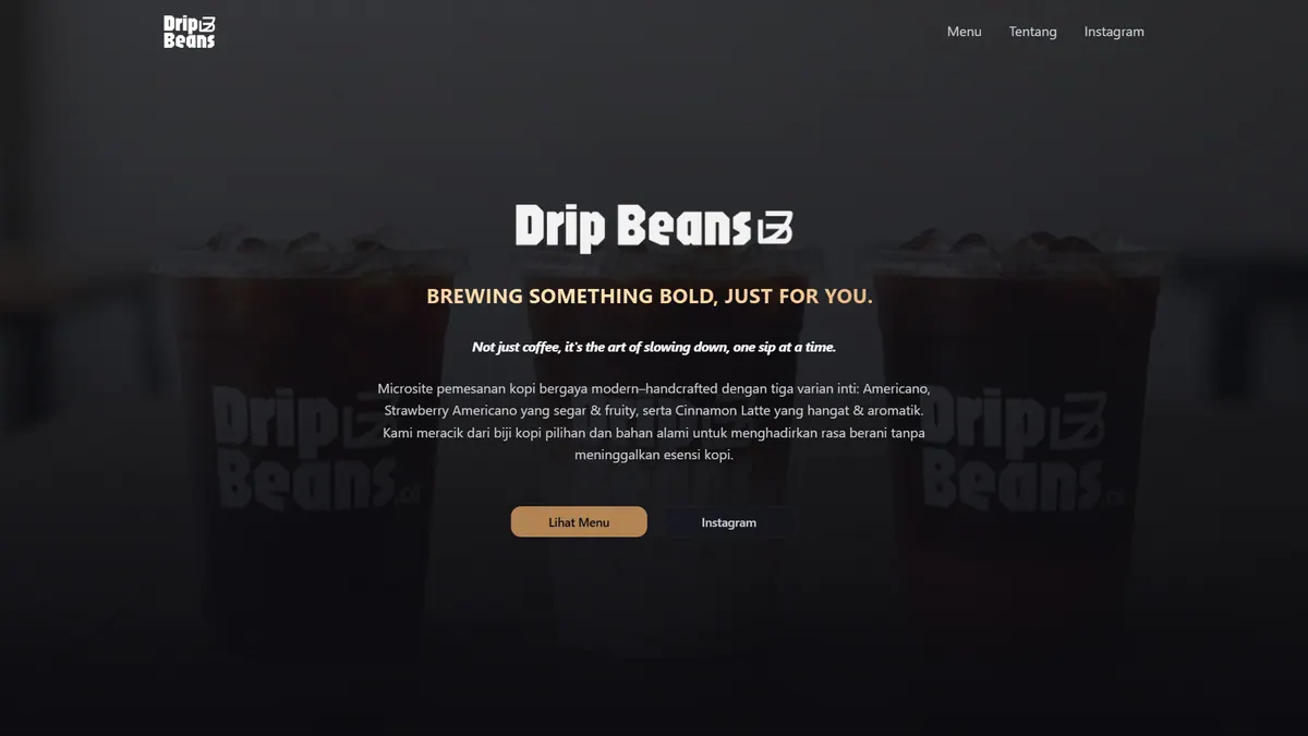 Coffee Shop Microsite Project